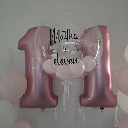 Custom Number Duo with Magic Bubble